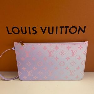 New!! Louis Vuitton Spring in the City Neverfull MM Pochette Sunrise Pastel!